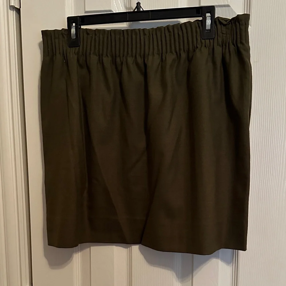 J. Crew Olive Green Mini Skirt
